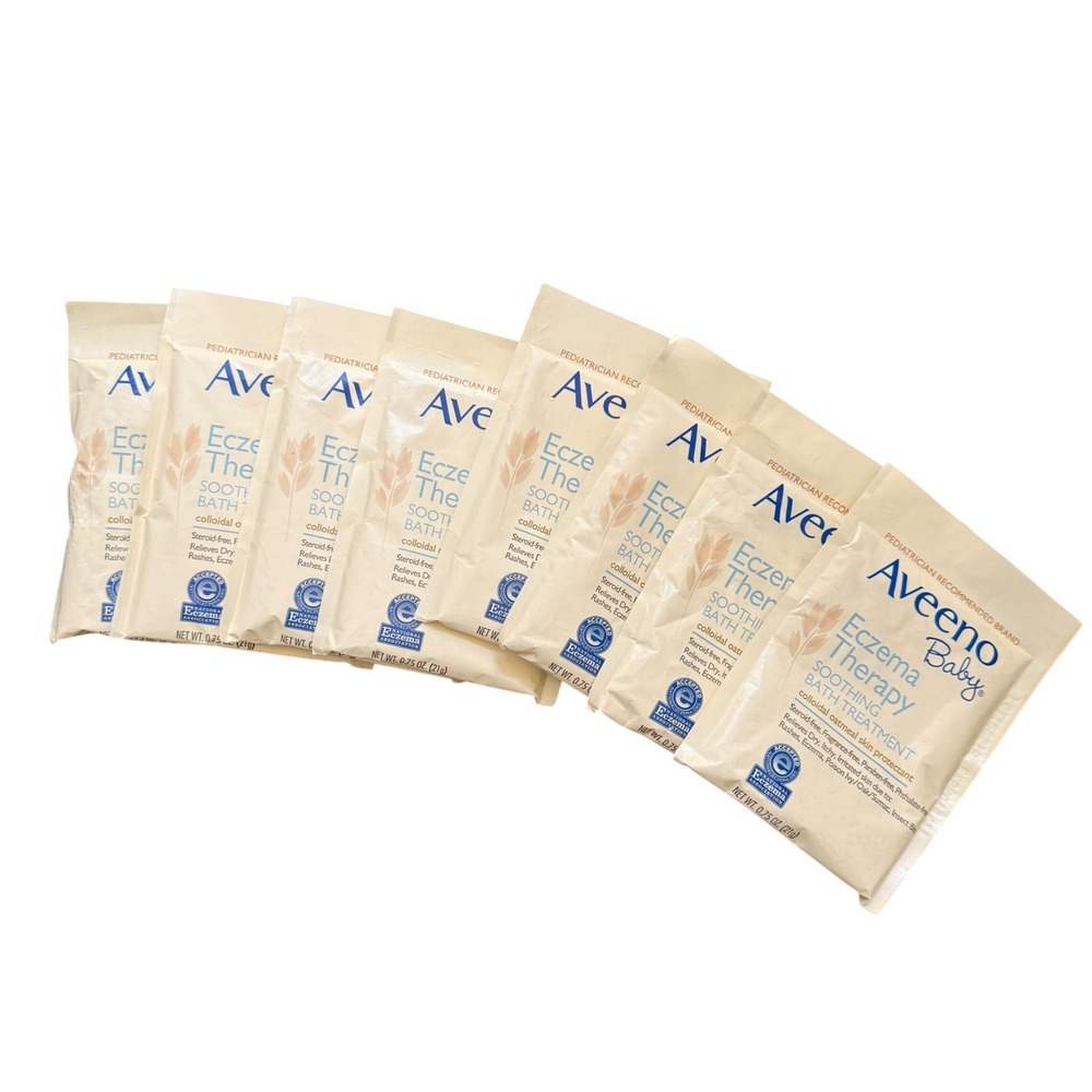 Aveeno Baby‎ Eczema Therapy Soothing Bath Treatment 10 Packets Colloidal Oatmeal